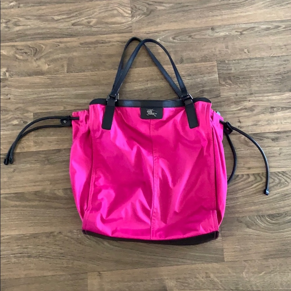Burberry Nylon Shopper Tote | Hot Pink